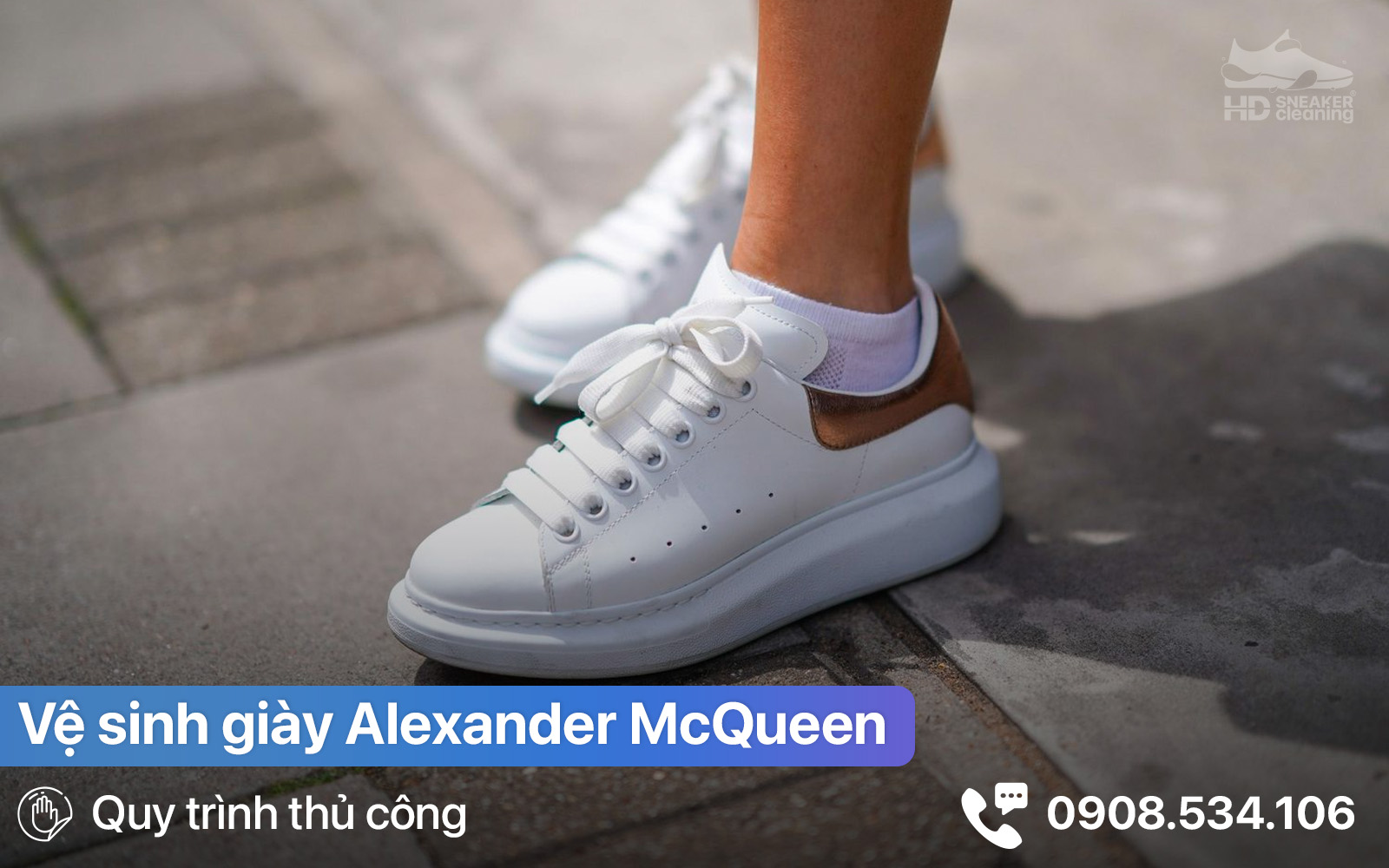 vệ sinh giày hiệu Alexander-McQueen