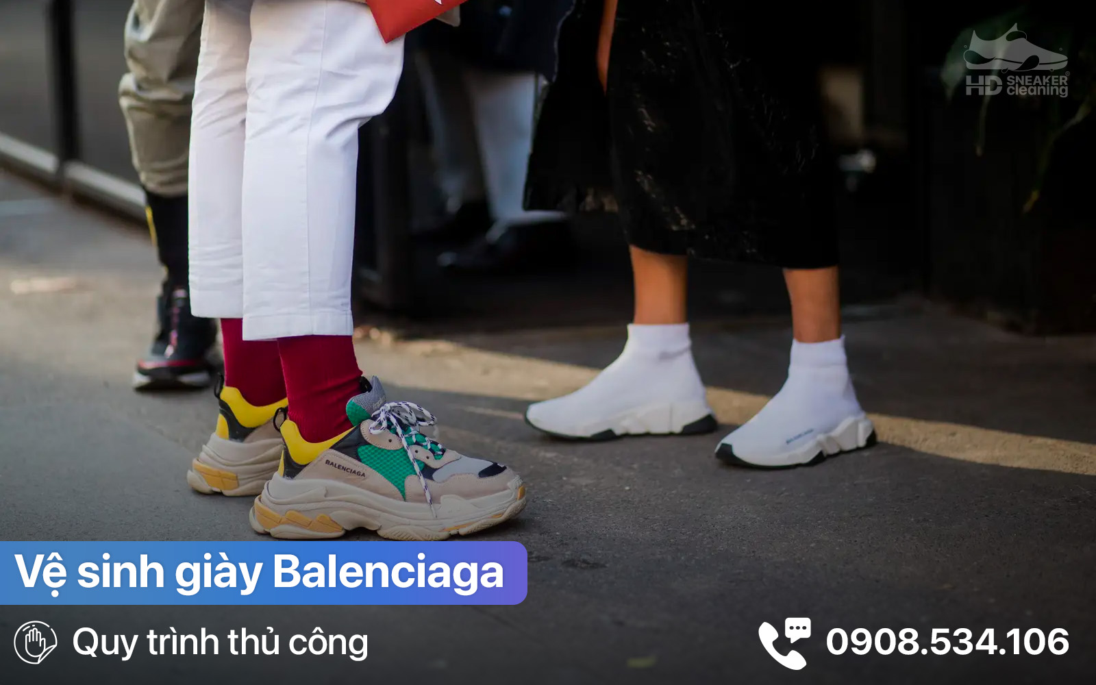 vệ sinh - giặt giày Balenciaga