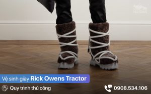 Vệ sinh giày Rick Owens Tractor