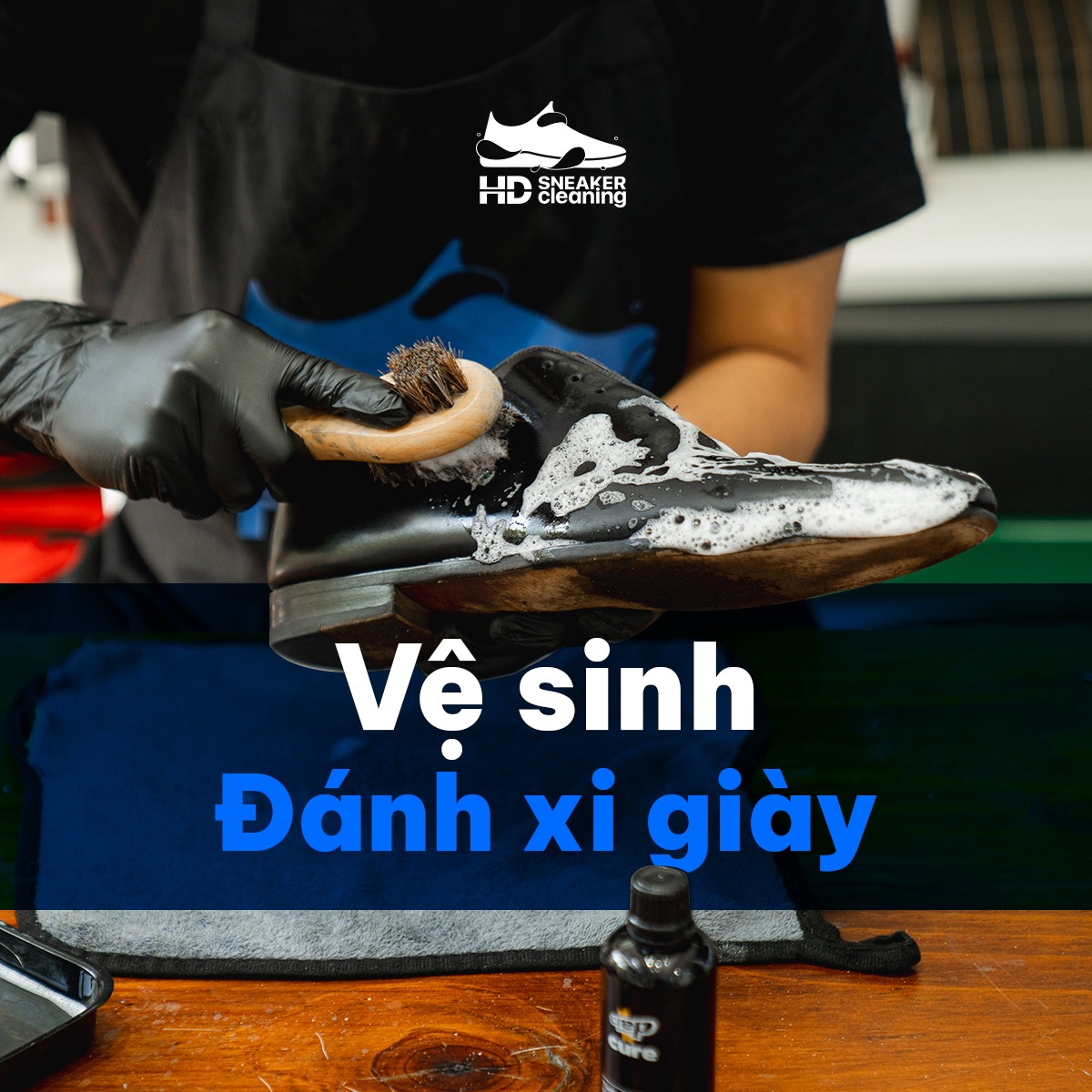 Vệ sinh và đánh xi giày da