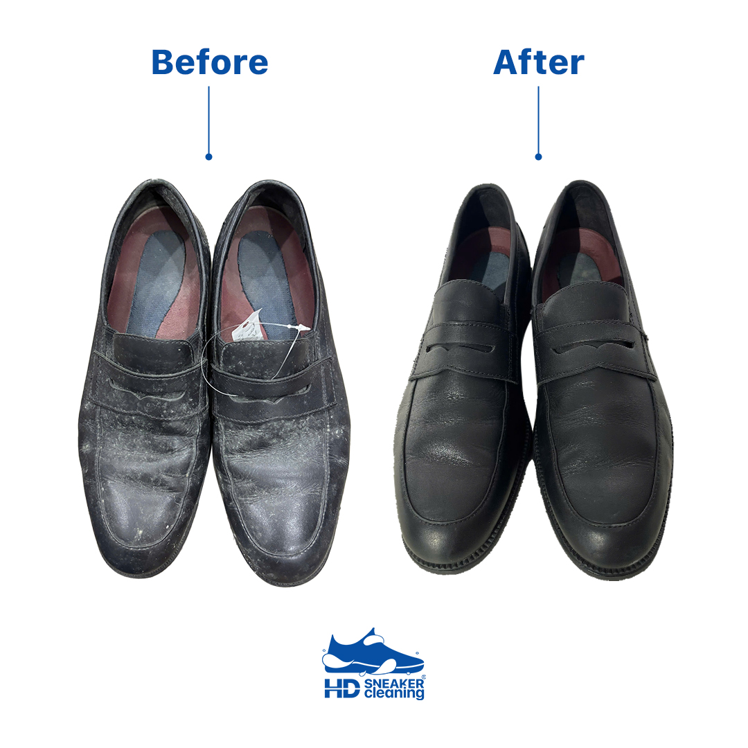 Before After phục hồi giày da & boots tại HD Sneaker Cleaning #21