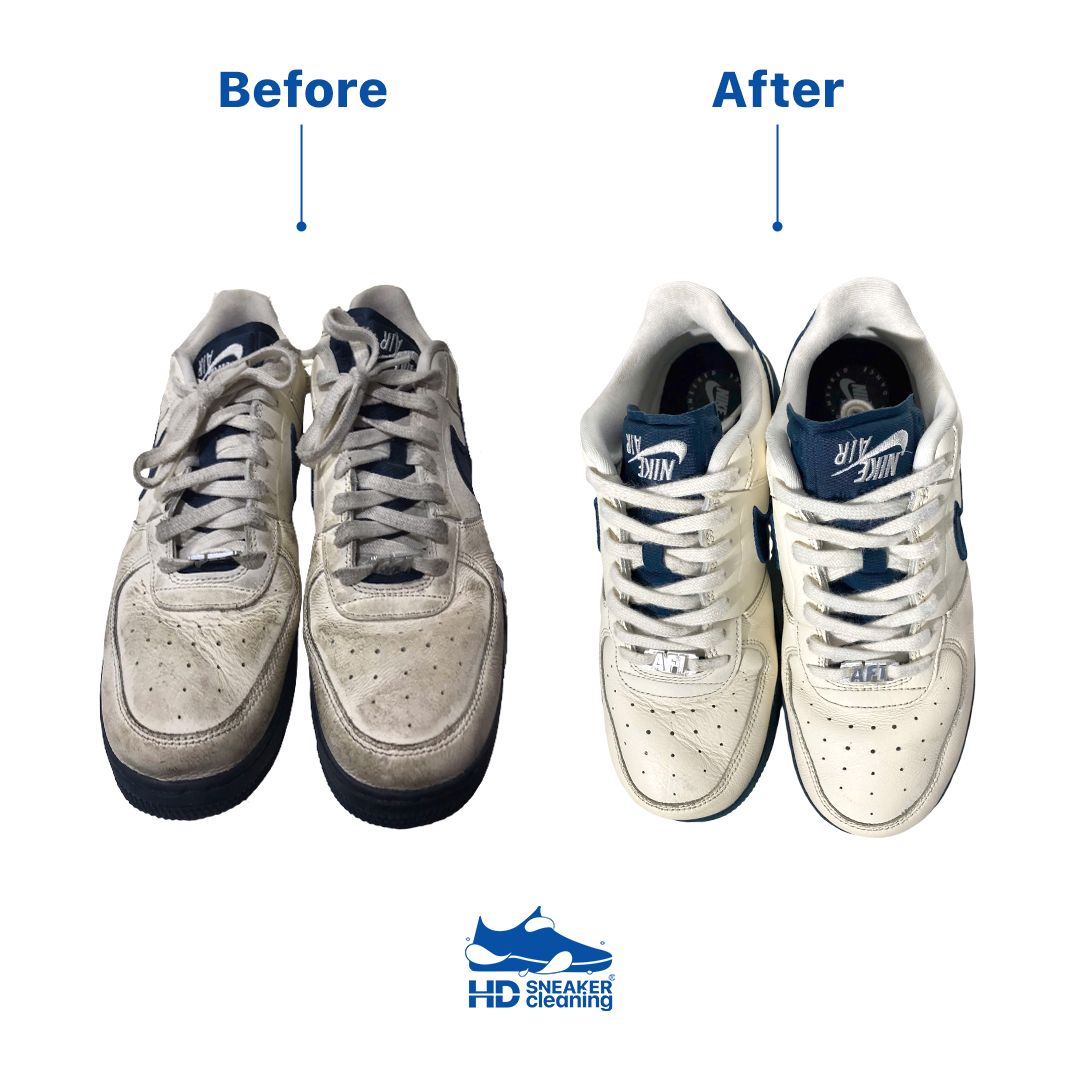 Before After vệ sinh giày tại HD