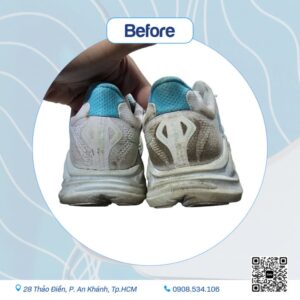 Cách khử mùi hôi giày – hình thực tế tại HD Sneaker Cleaning 1