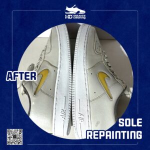 Sơn lại đế giày Nike Air Force 1 - sau (after) tại HD Sneaker Cleaning