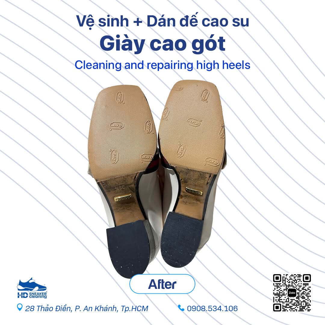Sửa giày hàng hiệu tại HD Sneaker Cleaning 2