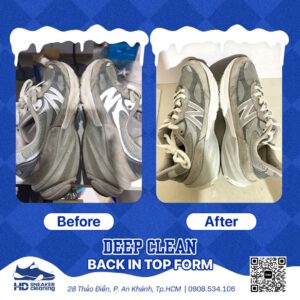 Sửa giày New Balance tại HD Sneaker Cleaning - phục hồi đế foam