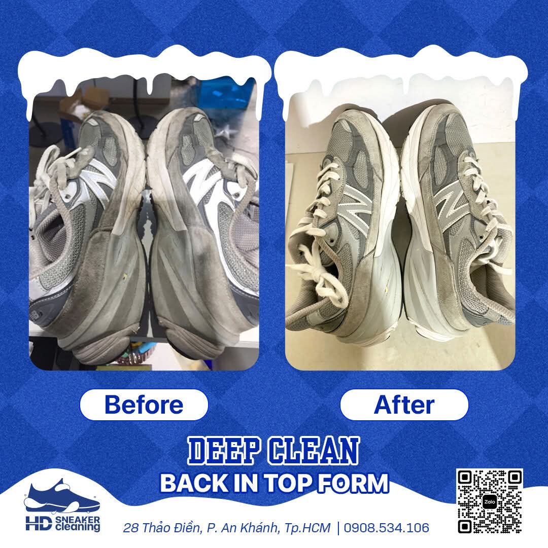 Sửa giày New Balance tại HD Sneaker Cleaning - phục hồi đế foam