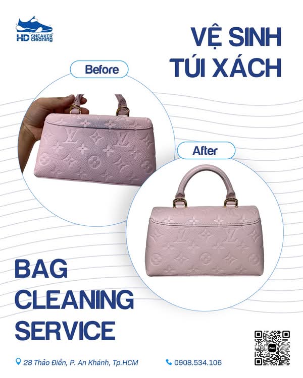 Spa túi xách hàng hiệu - dịch vụ cao cấp Quận 7 tại HD Sneaker Cleaning